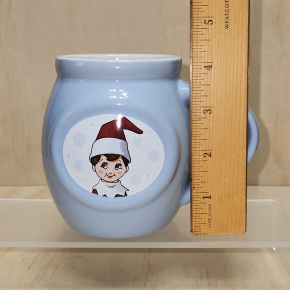 Elf on the Shelf Light Blue Mug Missing Spoon 2020 Coffee Cocoa Cup - Picture 7 of 9